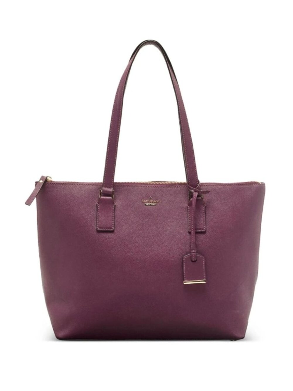 Kate Spade Cameron Street Saffiano Leather Tote burgundy maroon large tote